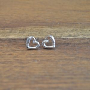 Heart Shaped Stud Earrings